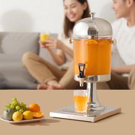 Drink Dispenser 2.1 Gal Beverage Dispenser For Parties With Spigot Tray