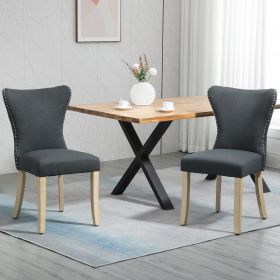 Dining Chairs Set of 2 with Wing Backrest