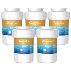 5 Pack Refrigerator Water Filter Replacement For GE MWF, SmartWater MWFP, MWFINT, MWFA, GWF, HDX FMG-1, Kenmore 9991, GSE25GSHECSS, WFC1201 Water Filt