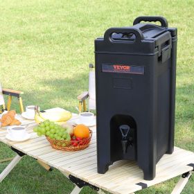 Insulated Beverage Dispenser, 5 Gallon, Food-grade LDPE Hot And Cold Beverage Server, Thermal Drink Dispenser Cooler With 0.9 In PU Layer Two-Stage Fa