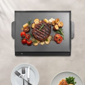 22x16 In Flat Top Griddle Carbon Steel Universal BBQ Grill Pan Cookware