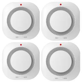 (4 Pack)Smoke Alarm Fire Protection Home Security System Smoke Alarm (Logistics Only For USPS.TK/TMEU Only For Self-pickup)