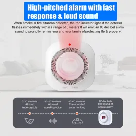 Smoke Alarm Fire Protection Home Security System Smoke Alarm (Logistics Only For USPS.TK/TMEU Only For Self-pickup)