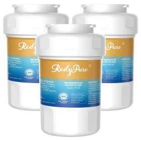 3 Pack Refrigerator Water Filter Replacement For GE MWF, SmartWater MWFP, MWFINT, MWFA, GWF, HDX FMG-1, Kenmore 9991, GSE25GSHECSS, WFC1201 Water Filt