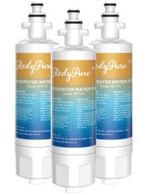 3 Pack Redypure Refrigerator Water Filter Replacement For LG LT700P, ADQ36006101,  ADQ36006102, LG 469690, LFX31935ST, RWF1200A, Kenmore 469690, 79572