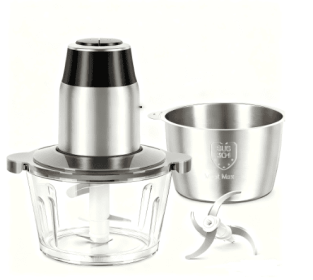 Food Processor, Electric Meat Grinder, Vegetable Chopper, With Dual Bowls