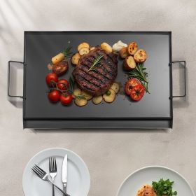 24x16 In Flat Top Griddle Carbon Steel Universal BBQ Grill Pan Cookware