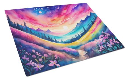 NEW Phlox in Color Glass Cutting Board Decorative Tempered Glass Kitchen Cutting and Serving Board Large Size Chopping Board