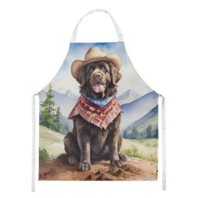 Newfoundland Cowboy Welcome Apron Cooking Kitchen Server Baking Crafts Gardening for Adult Women Men, Unisex, Large, Multicolor