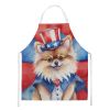 Pomeranian Patriotic American Apron Cooking Kitchen Server Baking Crafts Gardening for Adult Women Men, Unisex, Large, Multicolor