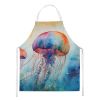 Jellyfish Apron Cooking Kitchen Server Baking Crafts Gardening for Adult Women Men, Unisex, Large, Multicolor