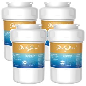 4 Pack Refrigerator Water Filter Replacement For GE MWF, SmartWater MWFP, MWFINT, MWFA, GWF, HDX FMG-1, Kenmore 9991, GSE25GSHECSS, WFC1201 Water Filt