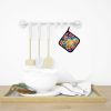 Colorful Lilies Pair of Pot Holders Kitchen Heat Resistant Pot Holders Sets Oven Hot Pads for Cooking Baking BBQ, 7 1/2 x 7 1/2