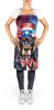 Black and Tan Coonhound Patriotic American Apron Cooking Kitchen Server Baking Crafts Gardening for Adult Women Men, Unisex, Large, Multicolor