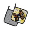NEW Butterfly Breeze Pair of Pot Holders Kitchen Heat Resistant Pot Holders Sets Oven Hot Pads for Cooking Baking BBQ, 7 1/2 x 7 1/2