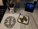 NEW Butterfly Breeze Pair of Pot Holders Kitchen Heat Resistant Pot Holders Sets Oven Hot Pads for Cooking Baking BBQ, 7 1/2 x 7 1/2