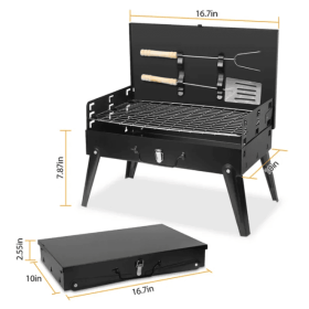 Outdoor Portable Foldable Charcoal Grill