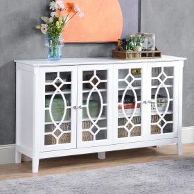 Sideboard Buffet Cabinet (Option: White-1525x495x120 mm)