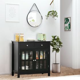 Sideboard Buffet Cabinet (Option: Black-950x430x250 mm)