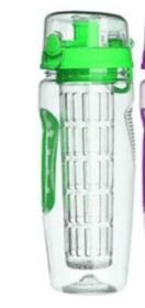 32Oz Fruit Infusing Infuser Water Bottle Water Fruit Bottle BPA Free Plastic Sport Fruit Infuser Water Bottles With Infuser Juice Shaker Drink Bottle (Option: Style A)