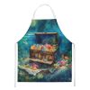 Treasure Chest Apron Cooking Kitchen Server Baking Crafts Gardening for Adult Women Men, Unisex, Large, Multicolor
