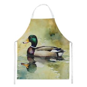 Mallard Apron Cooking Kitchen Server Baking Crafts Gardening for Adult Women Men, Unisex, Large, Multicolor (Default: Default)