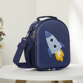 Cute Lunch Insulated Bag, Portable Outdoor Makeup Bag, Insulated And Cold, Suitable For Holding Lunch And Cold Drinks, Also A Cute Backpack For Childr (Option: Dark Blue)