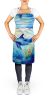 Dolphin Apron Cooking Kitchen Server Baking Crafts Gardening for Adult Women Men, Unisex, Large, Multicolor