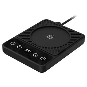 3 Colors Options -- 1Pc Desktop Electric Mug Warmer Auto Shut Off Timer Setting 6 Temperature Levels Cup Warmer For Milk Tea Cup Heating Plate (Option: Black)